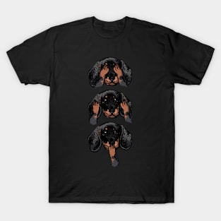 No Evil Dachshund T-Shirt